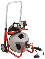 Ridgid - Electric Battery Drain Cleaning Machine - For 3" to 4" Pipe, 75' Cable - A1 Tooling