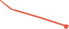 Made in USA - 4-1/8" Long Red Nylon Standard Cable Tie - 18 Lb Tensile Strength, 1.07mm Thick, 22.23mm Max Bundle Diam - A1 Tooling