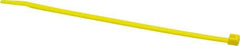 Made in USA - 5.84" Long Yellow Nylon Standard Cable Tie - 40 Lb Tensile Strength, 1.24mm Thick, 1-1/2" Max Bundle Diam - A1 Tooling