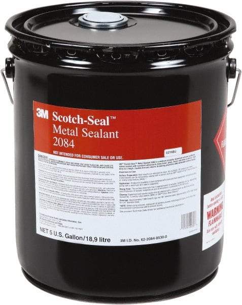 3M - 5 Gal Silver Metal Sealant - Dries to a Tough, Flexible Film, Water, Oil & Fuel Resistant, Retains Sealing Properties, Bonds & Seals Aluminum to Glass, Metals & Woods - A1 Tooling