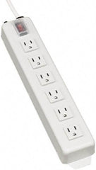 Tripp-Lite - 6 Outlets, 120 VAC15 Amps, 15' Cord, Power Outlet Strip - Keyhole, Tab Mount, 5-15 NEMA Configuration, 13-3/4" Strip - A1 Tooling