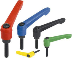 KIPP - #10-32, Fiberglass Reinforced Plastic Threaded Stud Adjustable Clamping Handle - 47mm OAL, 33.5mm High - A1 Tooling