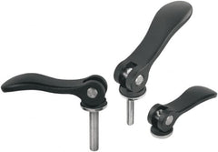 KIPP - M5, Aluminum Threaded Stud Adjustable Clamping Handle - 79.2mm OAL, 22mm High - A1 Tooling