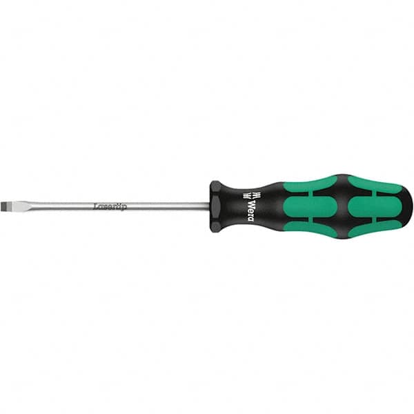 Wera - 6.5mm Blade Width, Slotted Screwdriver - 200mm Blade Length, Round Shank, Ergonomic Handle - A1 Tooling