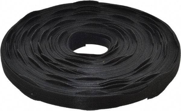 VELCRO Brand - 75 Piece 3/4" Wide x 12" Piece Length, Self Fastening Tie/Strap Hook & Loop Strap - Perforated/Pieces Roll, Black, Printable Surface - A1 Tooling