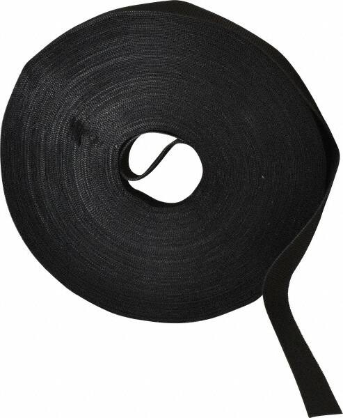 VELCRO Brand - 5/8" Wide x 25 Yd Long Self Fastening Tie/Strap Hook & Loop Roll - Continuous Roll, Black, Printable Surface - A1 Tooling