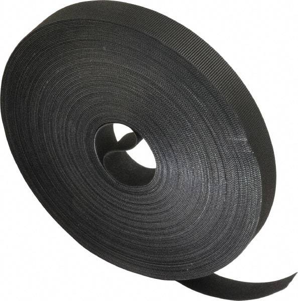 VELCRO Brand - 3/4" Wide x 25 Yd Long Self Fastening Tie/Strap Hook & Loop Roll - Continuous Roll, Black, Printable Surface - A1 Tooling