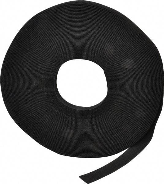 VELCRO Brand - 3/4" Wide x 25 Yd Long Self Fastening Tie/Strap Hook & Loop Roll - Continuous Roll, Black - A1 Tooling