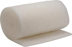 Made in USA - 15' Long x 25" Wide x 1" Thick Polyester Media Air Filter Media Roll - MERV 5, 85% Arrestance Efficiency, 500 FPM Max Air Flow, 0.14" wpg Init Resist, 1" wpg Final Resist, 30% Particle Capture Efficiency, Use with MSA - A1 Tooling