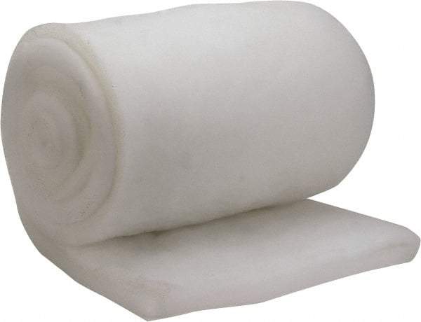 Made in USA - 15' Long x 48" Wide x 1" Thick Polyester Media Air Filter Media Roll - MERV 5, 85% Arrestance Efficiency, 500 FPM Max Air Flow, 0.14" wpg Init Resist, 1" wpg Final Resist, 30% Particle Capture Efficiency, Use with MSA - A1 Tooling