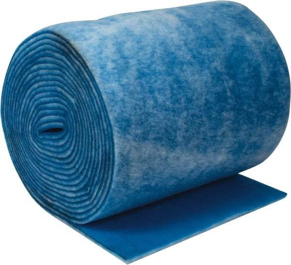 Made in USA - 90' Long x 36" Wide x 1" Thick Polyester Media Air Filter Media Roll - MERV 7, 86% Arrestance Efficiency, 500 FPM Max Air Flow, 0.14" wpg Init Resist, 1" wpg Final Resist, Use with Any Unit - A1 Tooling