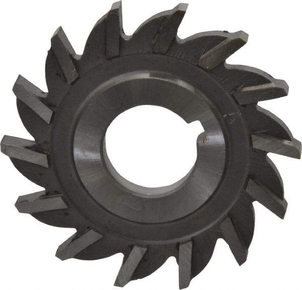 Made in USA - 2" Diam x 3/16" Width of Cut, 14 Teeth, High Speed Steel Side Milling Cutter - Straight Teeth, Uncoated - A1 Tooling