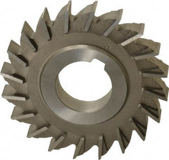 Made in USA - 3" Diam x 7/16" Width of Cut, 20 Teeth, High Speed Steel Side Milling Cutter - Straight Teeth, Uncoated - A1 Tooling