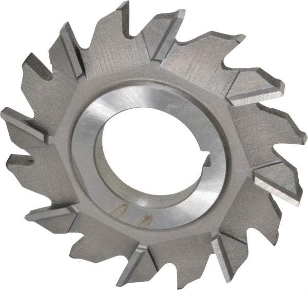 Made in USA - 2-1/2" Diam x 1/4" Width of Cut, 16 Teeth, High Speed Steel Side Milling Cutter - Staggered Teeth, Uncoated - A1 Tooling