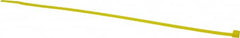 Made in USA - 8-7/8" Long Yellow Nylon Standard Cable Tie - 40 Lb Tensile Strength, 1.24mm Thick, 4" Max Bundle Diam - A1 Tooling