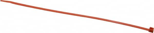 Made in USA - 11-1/4" Long Orange Nylon Standard Cable Tie - 50 Lb Tensile Strength, 1.32mm Thick, 3" Max Bundle Diam - A1 Tooling