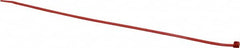 Made in USA - 14-1/4" Long Red Nylon Standard Cable Tie - 50 Lb Tensile Strength, 1.32mm Thick, 4" Max Bundle Diam - A1 Tooling