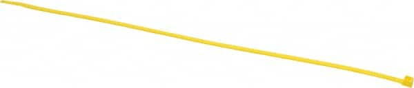 Made in USA - 14-1/4" Long Yellow Nylon Standard Cable Tie - 50 Lb Tensile Strength, 1.32mm Thick, 4" Max Bundle Diam - A1 Tooling