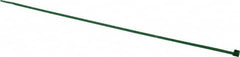 Made in USA - 14-1/4" Long Green Nylon Standard Cable Tie - 50 Lb Tensile Strength, 1.32mm Thick, 8" Max Bundle Diam - A1 Tooling