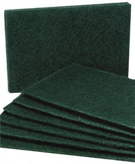 Ability One - 9-1/2" Long x 6" Wide x 1/4" Thick Sponge - Medium-Duty, Green - A1 Tooling