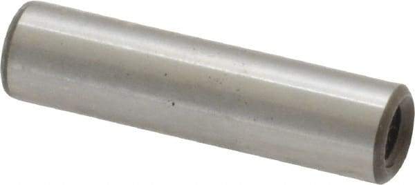 Jergens - 1/4" Diam x 1" Pin Length Alloy Steel Pull Out Dowel Pin - C 47-58 & C 60-64 (Surface) Hardness, 1 Beveled & 1 Threaded End - A1 Tooling