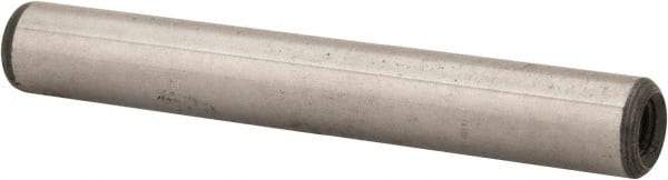 Jergens - 5/16" Diam x 2-1/4" Pin Length Alloy Steel Pull Out Dowel Pin - C 47-58 & C 60-64 (Surface) Hardness, 1 Beveled & 1 Threaded End - A1 Tooling