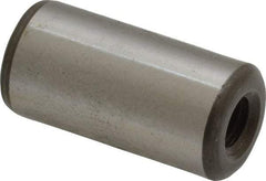 Jergens - 1/2" Diam x 1" Pin Length Alloy Steel Pull Out Dowel Pin - C 47-58 & C 60-64 (Surface) Hardness, 1 Beveled & 1 Threaded End - A1 Tooling