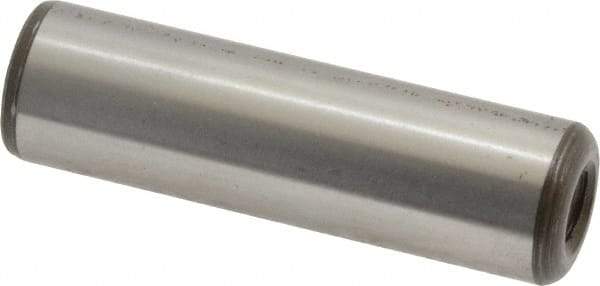 Jergens - 1/2" Diam x 1-3/4" Pin Length Alloy Steel Pull Out Dowel Pin - C 47-58 & C 60-64 (Surface) Hardness, 1 Beveled & 1 Threaded End - A1 Tooling