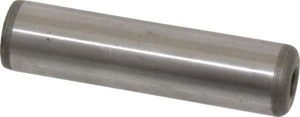 Jergens - 3/4" Diam x 2-1/2" Pin Length Alloy Steel Pull Out Dowel Pin - C 47-58 & C 60-64 (Surface) Hardness, 1 Beveled & 1 Threaded End - A1 Tooling