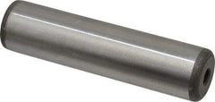 Jergens - 1" Diam x 4" Pin Length Alloy Steel Pull Out Dowel Pin - C 47-58 & C 60-64 (Surface) Hardness, 1 Beveled & 1 Threaded End - A1 Tooling