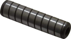 Jergens - 1/2" Diam x 2" Pin Length Alloy Steel Grooved Dowel Pin - C 47-58 & C 60-64 (Surface) Hardness, 1 Beveled & 1 Threaded End - A1 Tooling