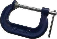 Gibraltar - Regular-Duty 3" Max Opening, 2-3/8" Throat Depth, Forged Steel Standard C-Clamp - 3,500 Lb Capacity, 0" Min Opening, Deep Throat - A1 Tooling