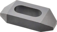 Gibraltar - 1/2" Stud, Steel, Plain Strap Clamp - 11/16" Travel, 2-1/2" OAL x 1-1/8" Wide x 1/2" High, Black Oxide Finish, Tapered Nose - A1 Tooling