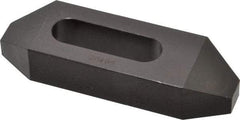 Gibraltar - 1/2" Stud, Steel, Plain Strap Clamp - 1-5/16" Travel, 4" OAL x 1-1/4" Wide x 3/4" High, Black Oxide Finish, Tapered Nose - A1 Tooling