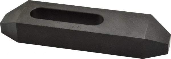 Gibraltar - 5/8" Stud, Steel, Plain Strap Clamp - 1-15/16" Travel, 6" OAL x 1-1/2" Wide x 7/8" High, Black Oxide Finish, Tapered Nose - A1 Tooling