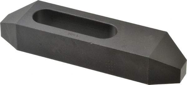 Gibraltar - 3/4" Stud, Steel, Plain Strap Clamp - 1-15/16" Travel, 6" OAL x 1-1/2" Wide x 1" High, Black Oxide Finish, Tapered Nose - A1 Tooling