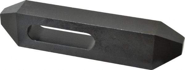 Gibraltar - 3/4" Stud, Steel, Plain Strap Clamp - 2-3/16" Travel, 8" OAL x 1-3/4" Wide x 1-1/8" High, Black Oxide Finish, Tapered Nose - A1 Tooling