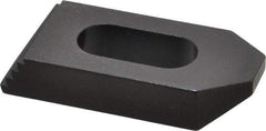 Gibraltar - 1/2" Stud, Steel, Serrated Strap Clamp - 11/16" Travel, 2-1/2" OAL x 1-1/8" Wide x 1/2" High, Black Oxide Finish, Tapered Nose - A1 Tooling