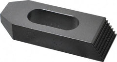 Gibraltar - 3/4" Stud, Steel, Serrated Strap Clamp - 1-1/16" Travel, 4" OAL x 1-1/2" Wide x 3/4" High, Black Oxide Finish, Tapered Nose - A1 Tooling