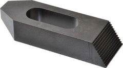 Gibraltar - 7/8, 1" Stud, Steel, Serrated Strap Clamp - 1-11/16" Travel, 6" OAL x 2" Wide x 1-1/4" High, Black Oxide Finish, Tapered Nose - A1 Tooling