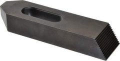 Gibraltar - 7/8, 1" Stud, Steel, Serrated Strap Clamp - 1-15/16" Travel, 8" OAL x 2" Wide x 1-3/8" High, Black Oxide Finish, Tapered Nose - A1 Tooling