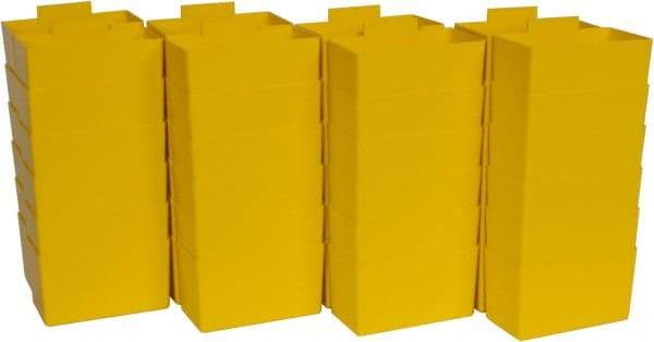 Quantum Storage - 2.8" Wide x 3" High, Yellow Bin Cup - Use with Quantum Storage Systems - Shelf Bin - A1 Tooling