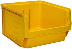 Quantum Storage - 120 Lb. Load Capacity, 19-3/4" Deep, Yellow Polyethylene Hopper Stacking Bin - 11-7/8" High x 18-3/8" Wide x 19-3/4" Long - A1 Tooling