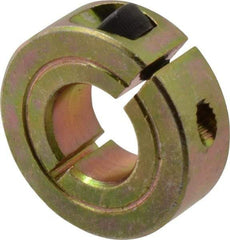 Climax Metal Products - 9/16" Bore, Steel, One Piece One Piece Split Shaft Collar - 1-1/4" Outside Diam, 7/16" Wide - A1 Tooling