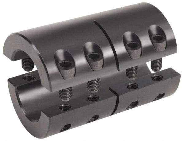 Climax Metal Products - 2" Bore, Steel, Two Piece Two Piece Split Shaft Collar - 3-3/8" Outside Diam, 4-7/8" Wide - A1 Tooling