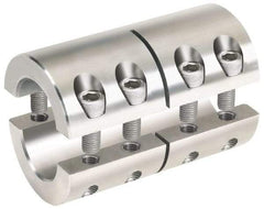 Climax Metal Products - 5/8 x 1/2" Bore, Stainless Steel, Two Piece Two Piece Split Shaft Collar - 1-5/16" Outside Diam, 2" Wide - A1 Tooling