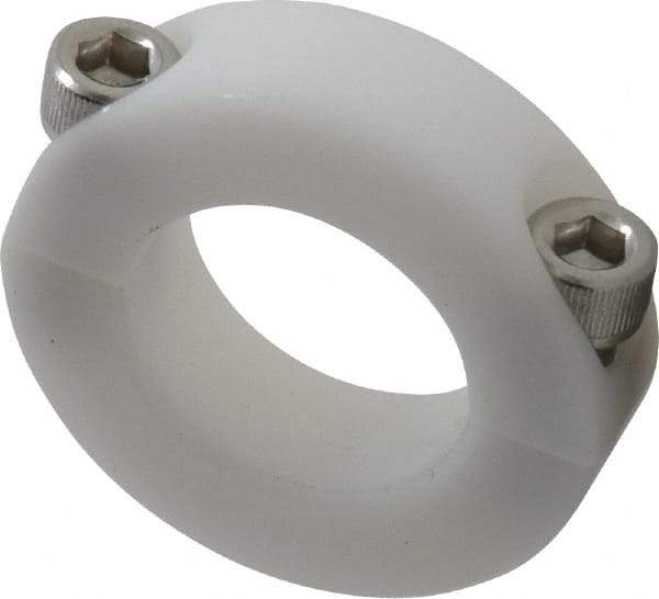 Climax Metal Products - 1" Bore, Plastic, Two Piece Clamping Shaft Collar - 1-3/4" Outside Diam, 1/2" Wide - A1 Tooling