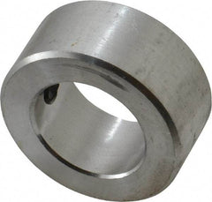 Climax Metal Products - 3/4" Bore, Aluminum, One Piece Solid Set Screw Collars - 1-1/4" Outside Diam, 9/16" Wide - A1 Tooling