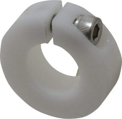 Climax Metal Products - 3/4" Bore, Plastic, One Piece One Piece Split Shaft Collar - 1-1/2" Outside Diam, 1/2" Wide - A1 Tooling