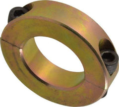 Climax Metal Products - 1-3/16" Bore, Steel, Two Piece Clamping Shaft Collar - 2-1/16" Outside Diam, 1/2" Wide - A1 Tooling